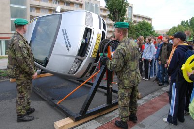 Simulátor převrácení vozidla