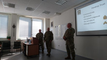Instruktoři Americké Národní Gardy přednášeli v Základním důstojnickém kurzu Instruktoři Americké Národní Gardy přednášeli v Základním důstojnickém kurzu