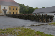 Zatažené nebe a vytrvalý déšť. Nepříznivé počasí doprovázelo zahájení cvičení Shield 2/2019 Zatažené nebe a vytrvalý déšť. Nepříznivé počasí doprovázelo zahájení cvičení Shield 2/2019