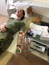 22 litrů krve pro FN Olomouc poprvé přímo z kasáren